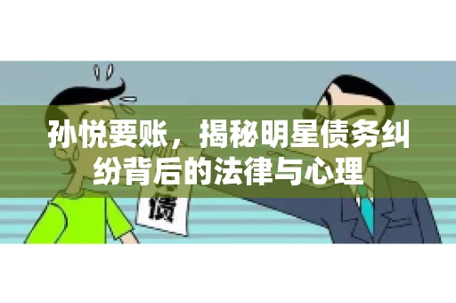 孙悦要账，揭秘明星债务纠纷背后的法律与心理