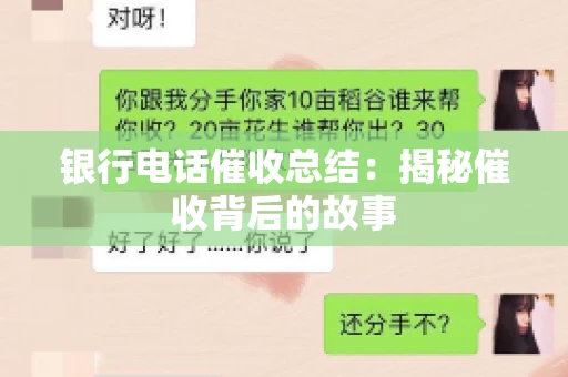 银行电话催收总结：揭秘催收背后的故事