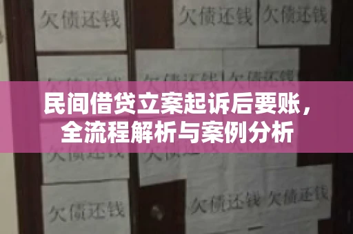 民间借贷立案起诉后要账，全流程解析与案例分析