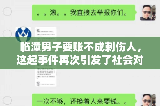 临潼男子要账不成刺伤人，这起事件再次引发了社会对讨债行为的关注。在这个故事中，我们不仅要了解事件的经过，还要思考如何避免类似悲剧的发生。