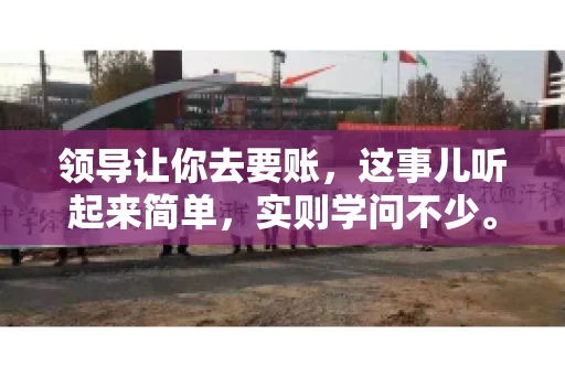 领导让你去要账，这事儿听起来简单，实则学问不少。我有个朋友，叫小王，最近就碰上了这样的难题。今天，咱们就聊聊这个话题，看看在职场中，面对领导交代的要账任务，我们应该怎么应对。