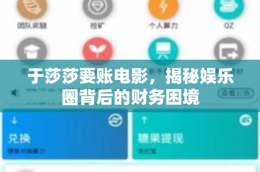 于莎莎要账电影，揭秘娱乐圈背后的财务困境